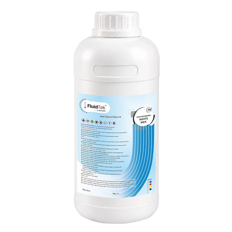 FluidTek Hard-Pigment Base High-Bonding White MEK Ink